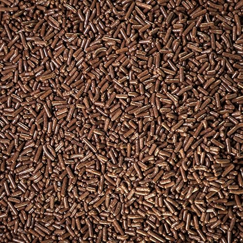 Miniatura 2 de SPRINKLES DE CHOCOLATE 100% NATURAL. Sin gluten. Sin lácteos. Sin huevo. Sin soja. Sin nueces. Vegano. Sin lactosa. A granel 1.5 libras. Recipiente