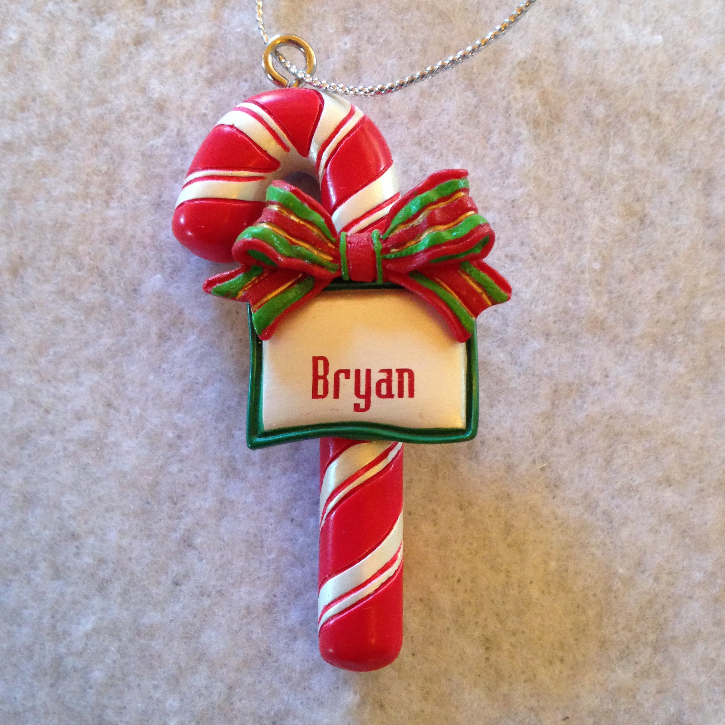 BRYAN | Candy Cane | CandyCane Ornament