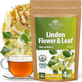 4 oz Linden Tea Dried Linden Flower Tea Blossom Herbal (Tilia Cordata) -...