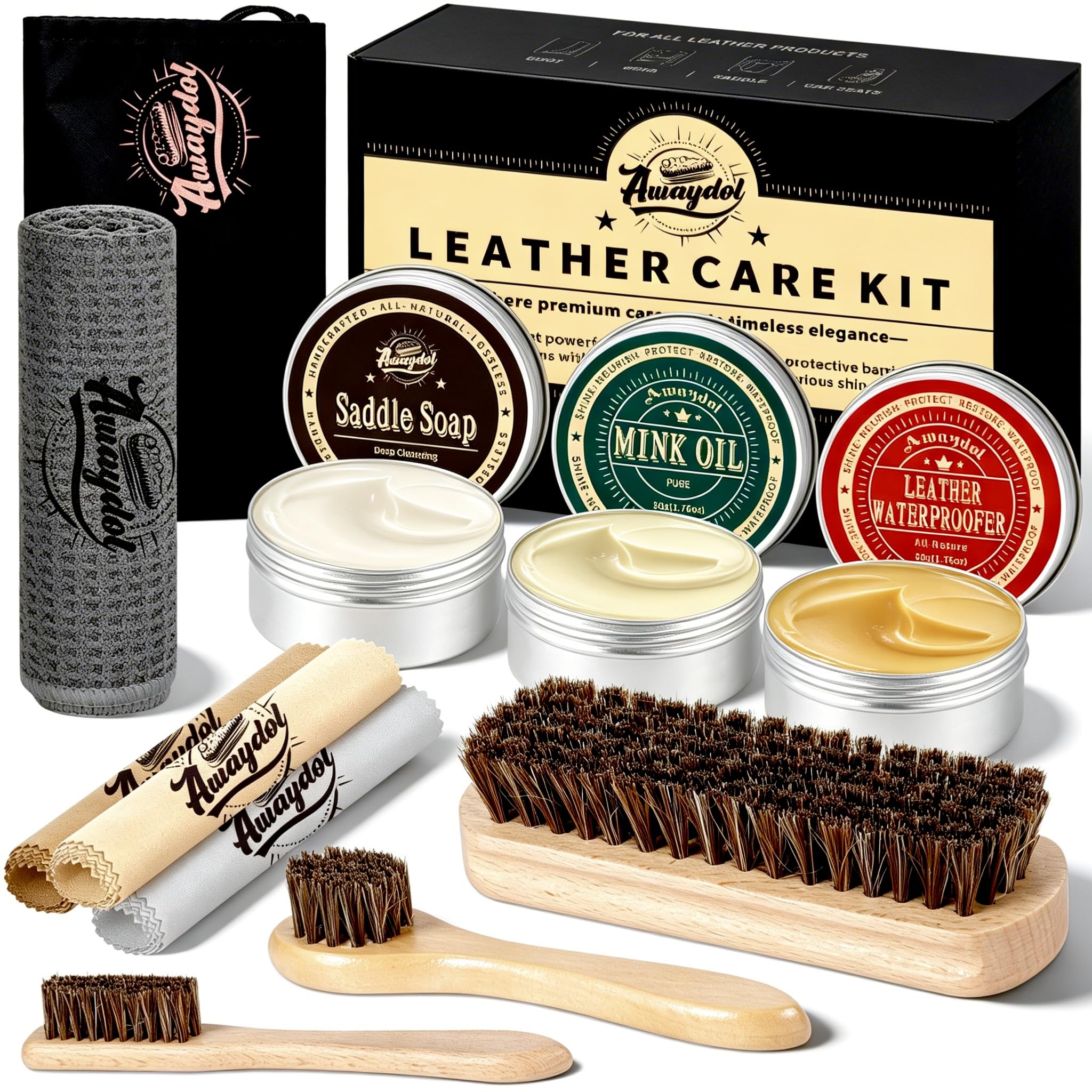 11 PCS Leather Care Kit