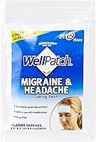 Vista 2 de WellPatch Migraine & Headache Cooling Patch - Drug Free, Lasts Up to 12 Hours, Safe to Use with Medication - Large Patches (4 Packs of 4 Patches)
