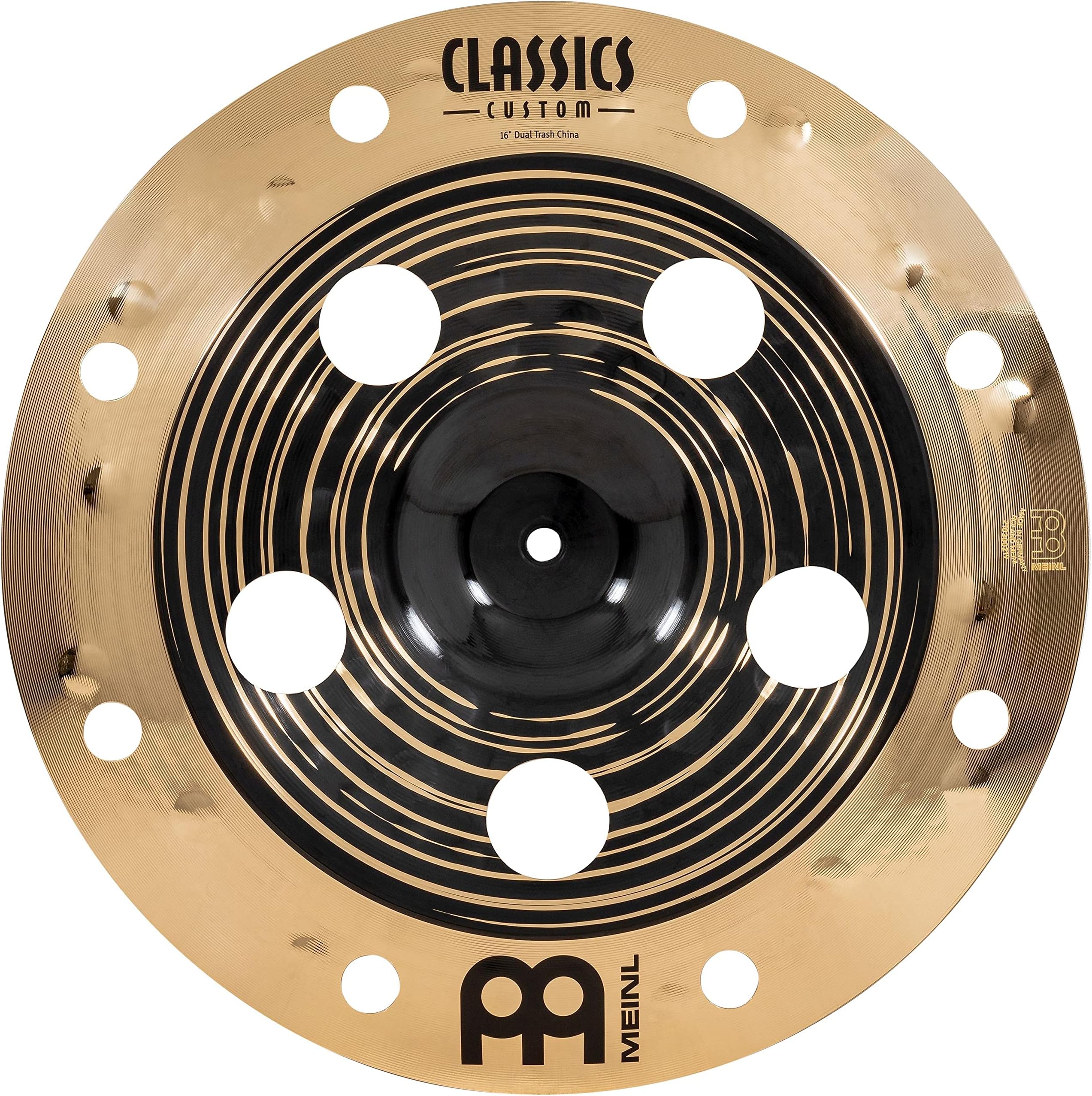 Classics Custom Dual 16" Trash China Cymbal with Holes, Dark and Brilliant Finish — MADE IN GERMANY — Great for Rock, Metal and Fusion, 2-YEAR WARRANTY