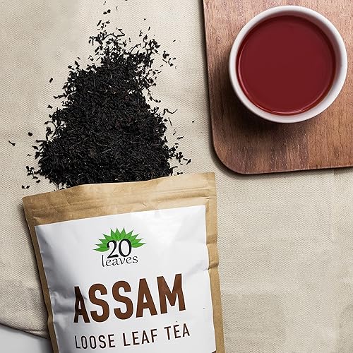 Miniatura 7 de Assam - Té negro de hojas sueltas - 100% orgánico certificado - Bolsa de 8 onzas - Bolsa resellable - 1 paquete