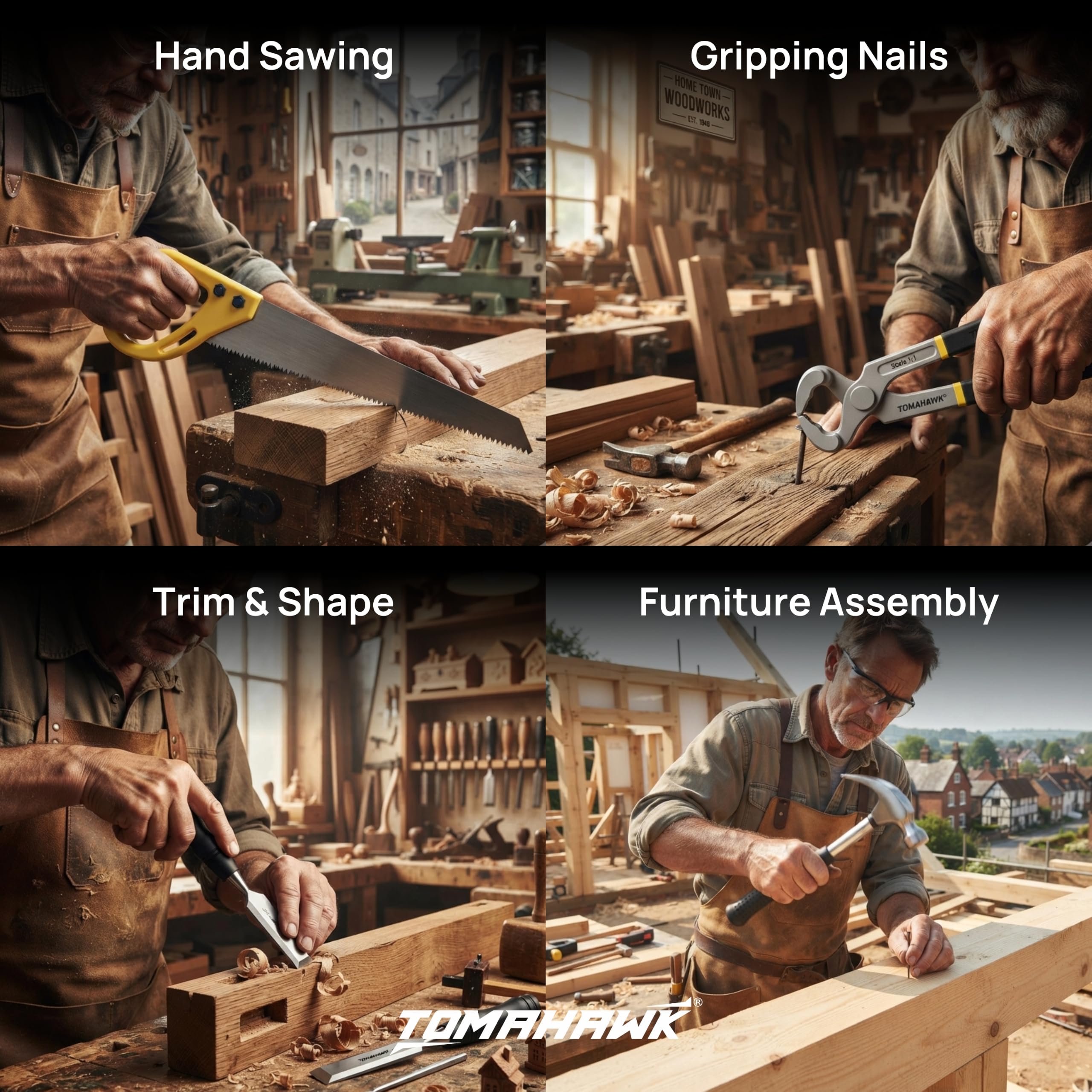 Tomahawk 61-Piece Carpenter Hand Tool Kit - FREE SHIPPING -3 Tomahawk 61-Piece Carpenter Hand Tool Kit - FREE SHIPPING -3