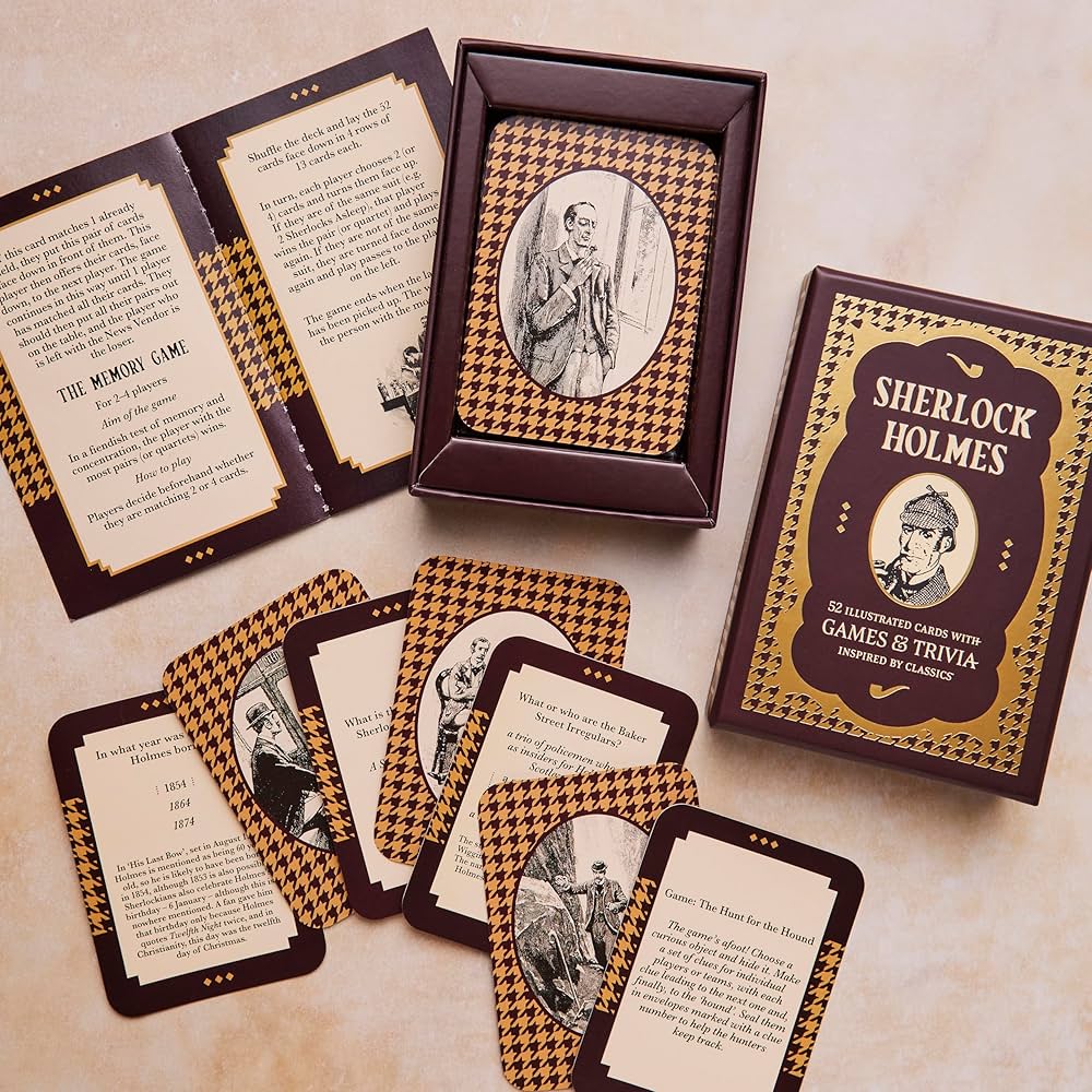 ジアハオ トレカ Sherlock Sherlock Holmes: 52 illustrated cards with games and trivia