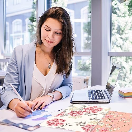 Miniatura 4 de Better Office Products Decorative File Folders, 12 Pack, 6 Designs, Heavyweight, Letter Size (9.5" x 11.5") with 1/3 Cut Tab, Traditional Floral