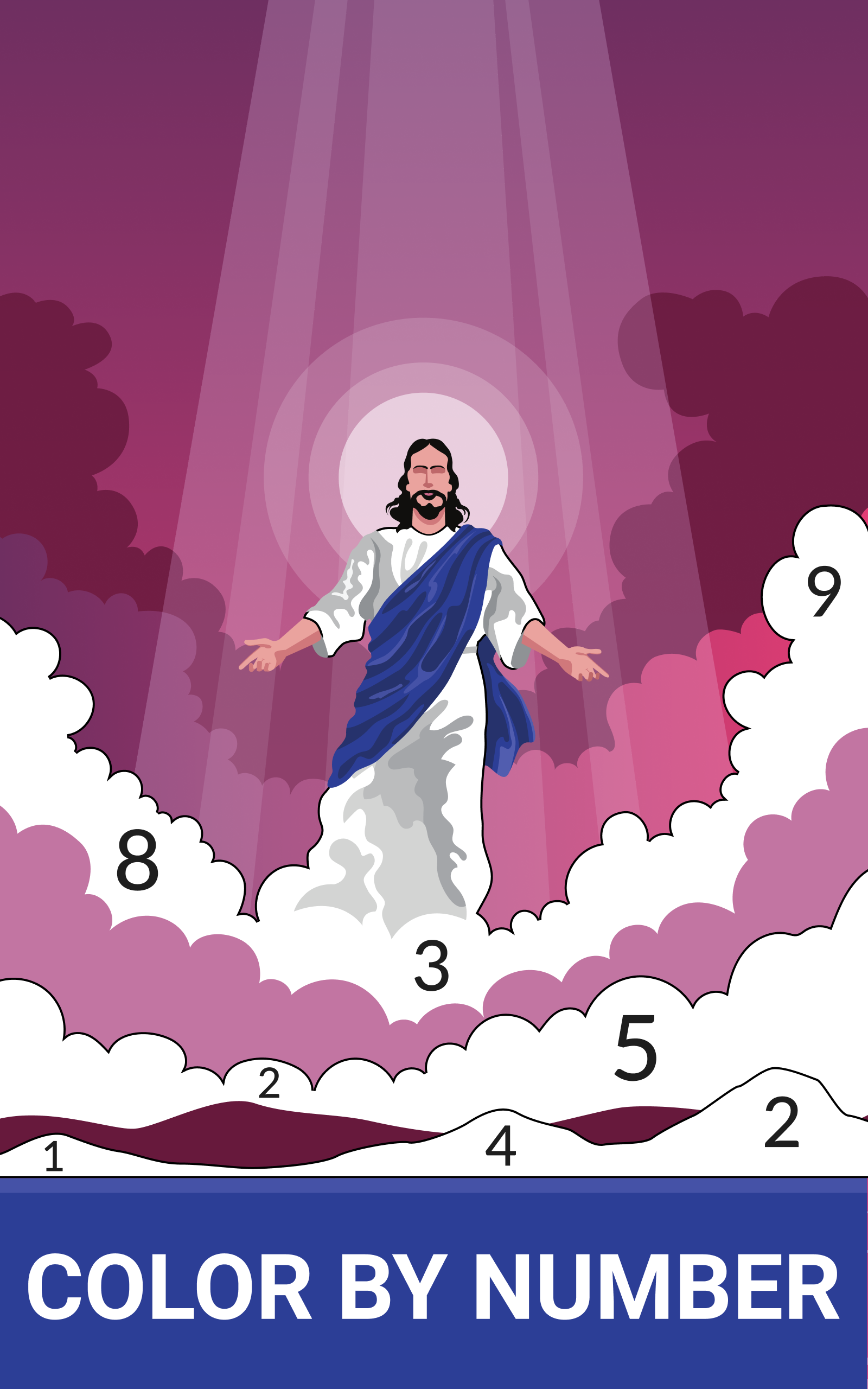 Bible Coloring - Coloring Pages, Color by Number, Coloring Book, Paint ...