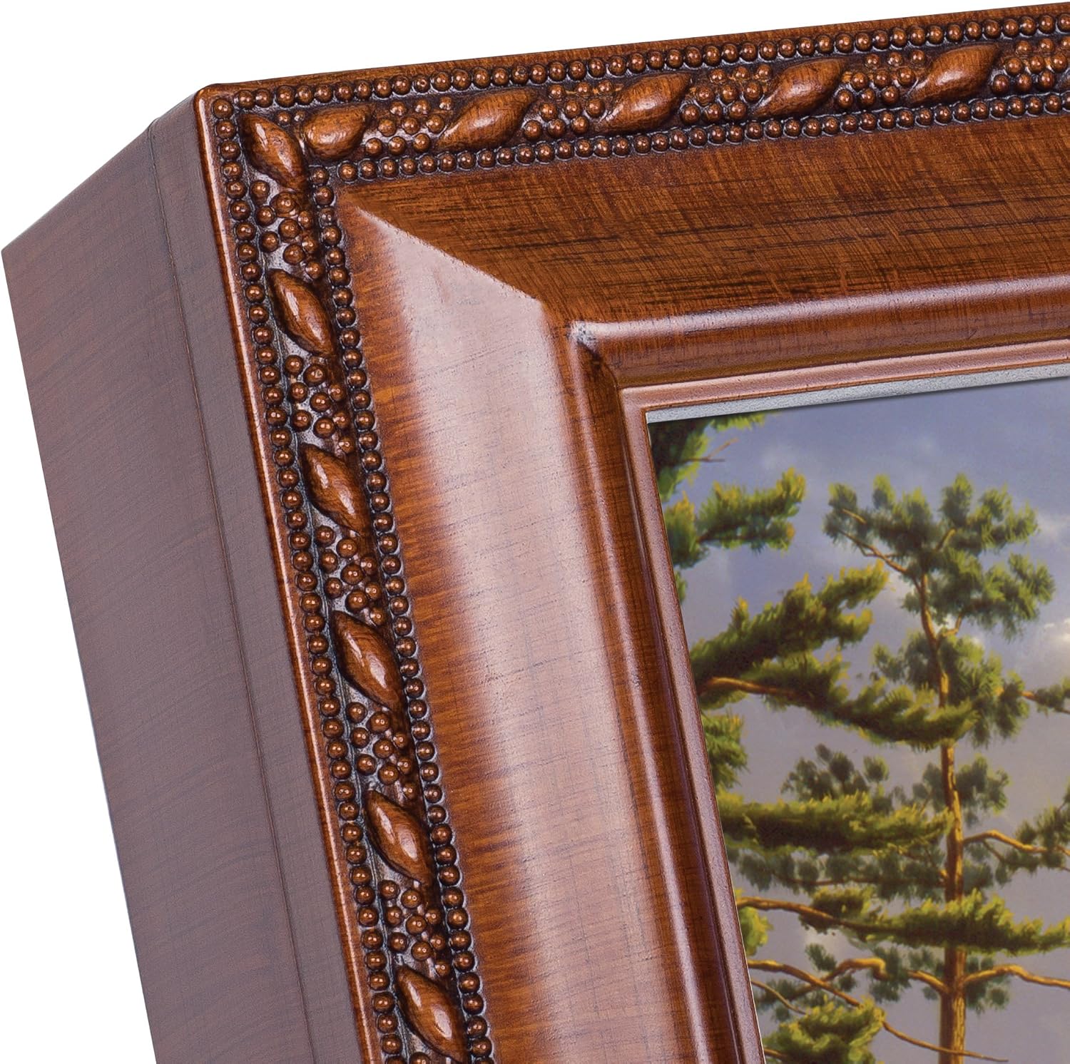 Cottage Garden On Eagles Wings Hautman Brothers Wood Finish Jewelry Music Box Plays On Eagle's Wings