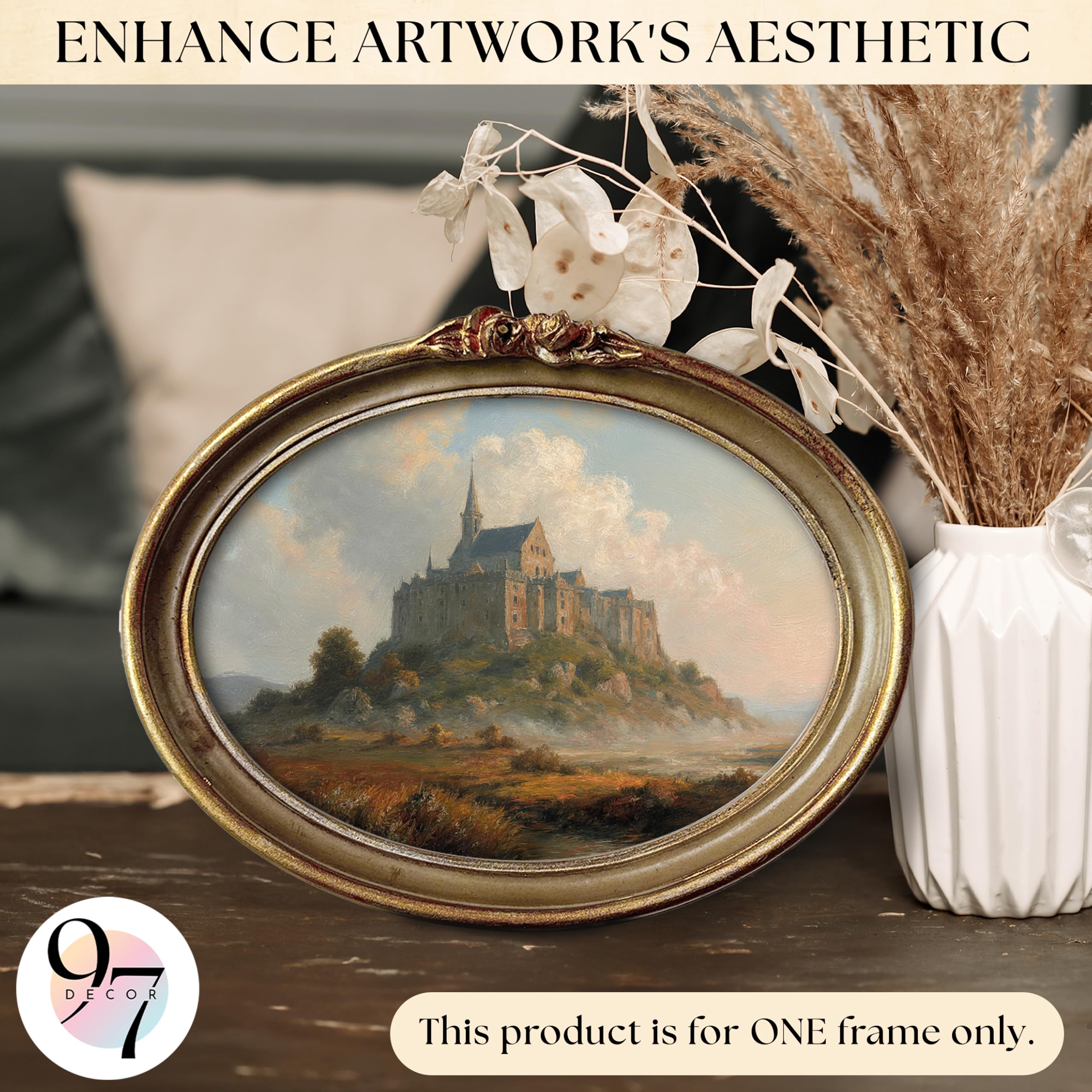 Amazon.com - 97 Decor Vintage Oval Picture Frame 5x7 - Gold Oval