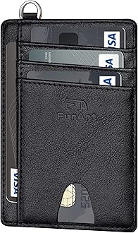 FurArt Slim Minimalist Wallet, Front Pocket Wallets, RFID Blocking, Credit Card Holder for Men