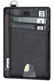 Slim Minimalist Wallet&comma; Front Pocket Wallets&comma; RFID Blocking&comma; Credit Card Holder for Men