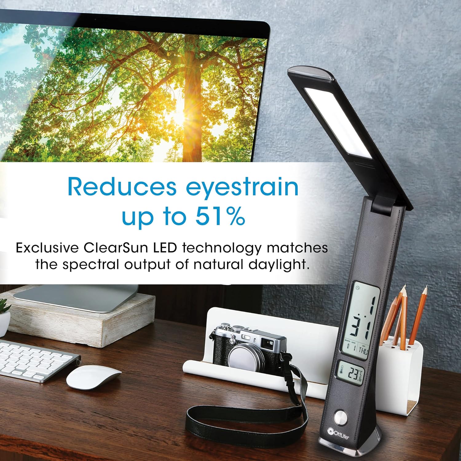 OttLite ClearSun LED technology reduces eyestrain