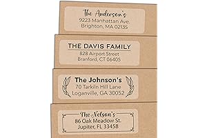 Personalized Clear Return Address Labels | Matte Clear Address Stickers