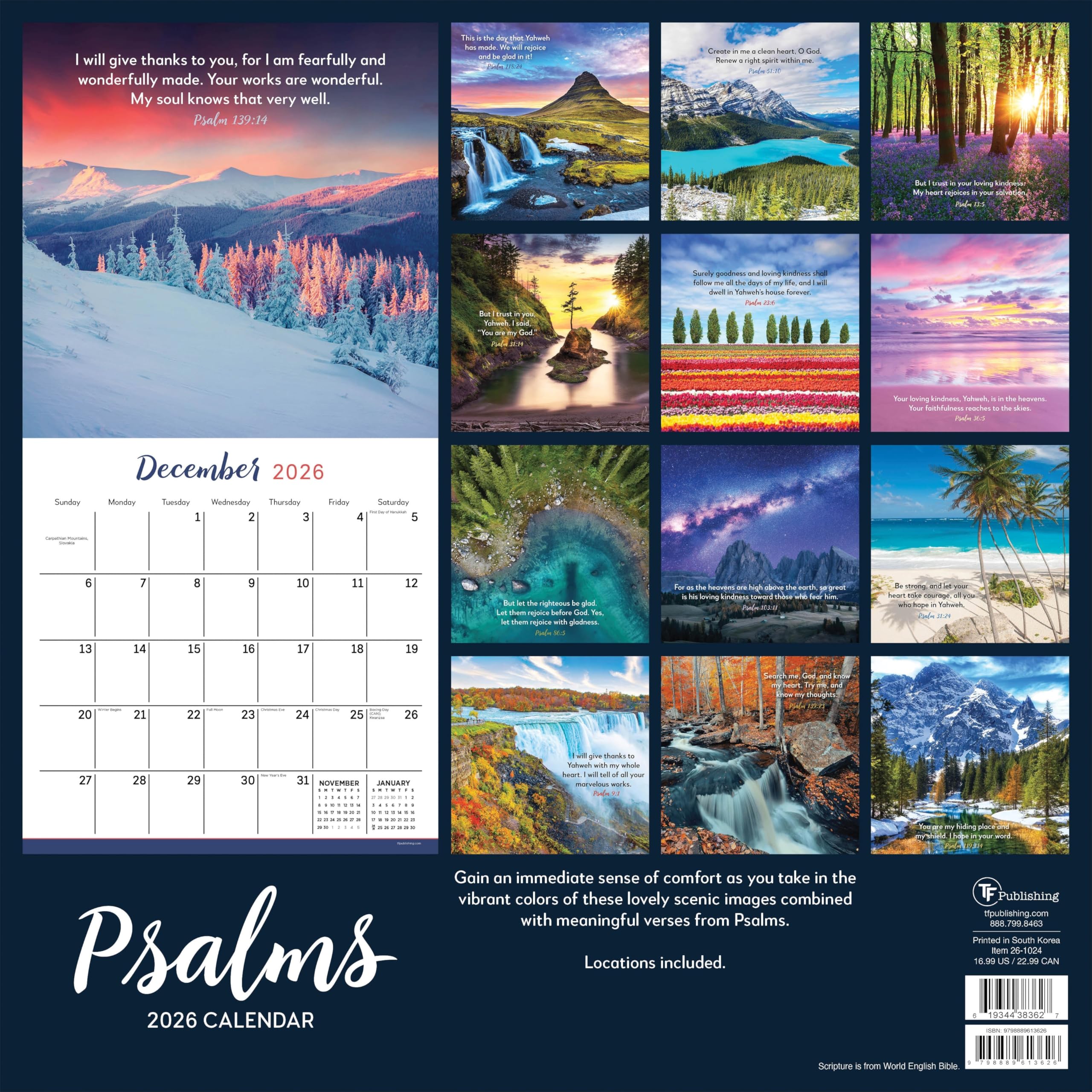 TF PUBLISHING 2024 Italy Wall Calendar | Large Grids For Appointments And Scheduling | Vertical Monthly Wall Calendar 2024 | Home & Office Organization | Thick Gloss Paper | 12"x12 - View #7