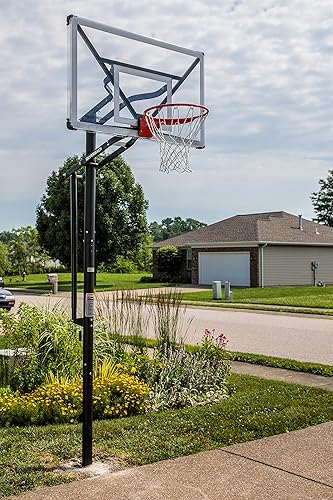 Miniatura 26 de Silverback NXT - Aros de baloncesto enterrados de 54 pulgadas y NXT de 60 pulgadas con tablero de baloncesto de altura ajustable y diseño QuickPlay