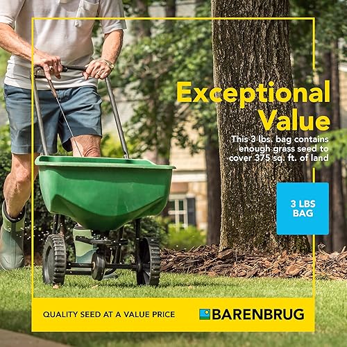 Miniatura 6 de Barenbrug Wonderlawn Sunny Grass Seed Mix para cuidado del césped y paisajismo, bolsa de 3 libras