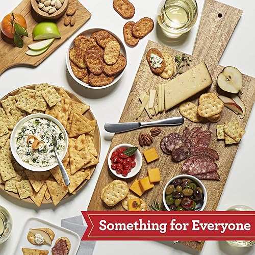 Miniatura 5 de Kellogg's Town House - Galletas de pita horneadas al horno, aperitivos de almuerzo, aperitivos de fiesta, sal marina (4 cajas)