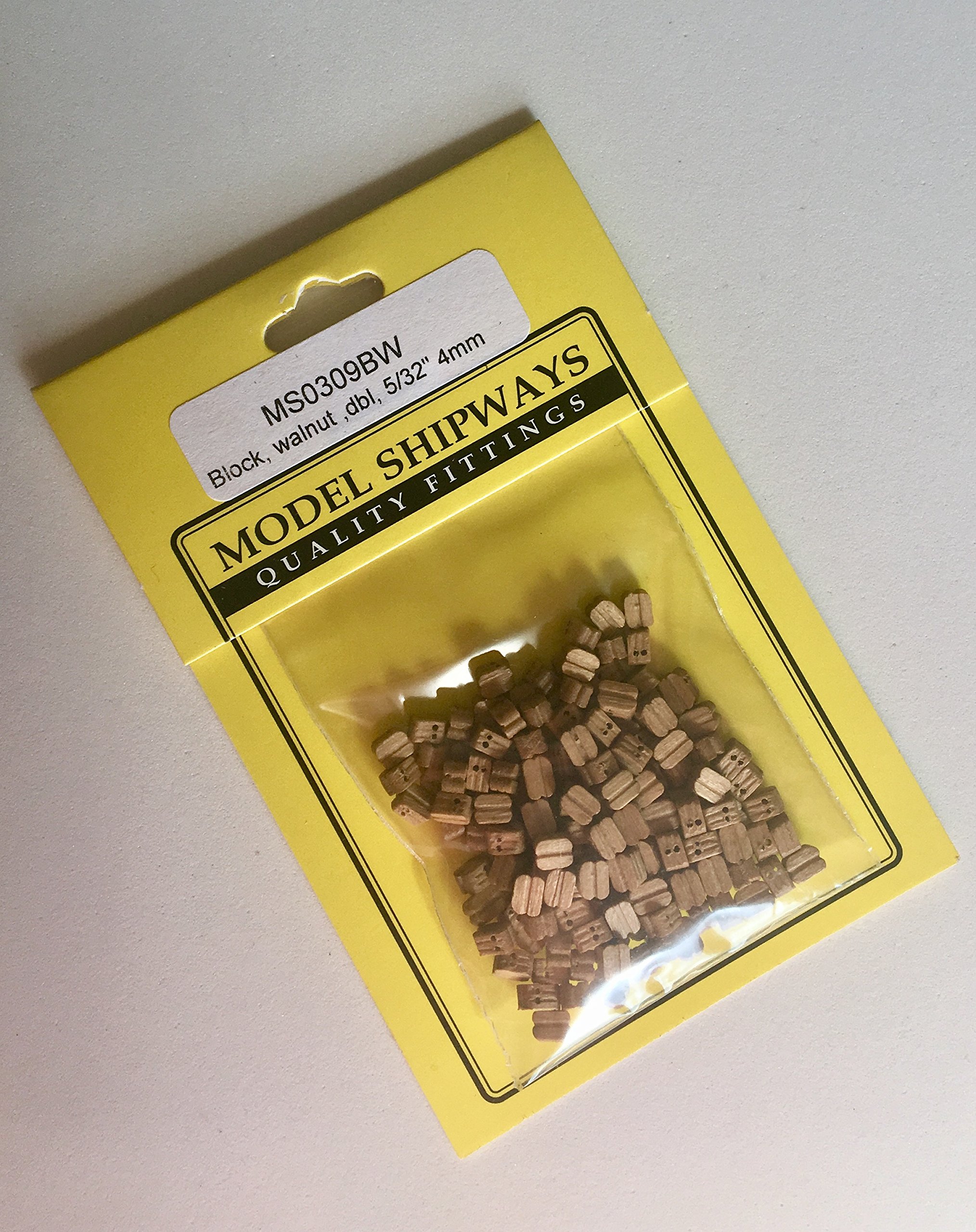 Model Expo Double Sheave Blocks Walnut 5/32