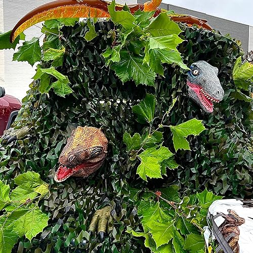 Miniatura 3 de HYOUT Red de camuflaje Red de camuflaje rollo a granel persianas de caza para sombrilla, camping, tiro, decoración de fiesta temática