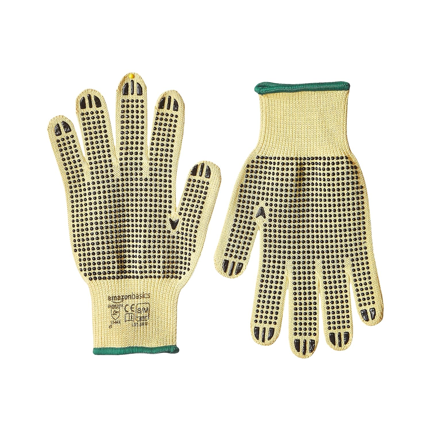  Basics Cut Resistant Work Gloves, Cut Level A2, Polyurethane Coated Gloves, Touch Screen, Salt and Pepper, Size 10, XL, 6-Pair: Tools & Home Improvement
