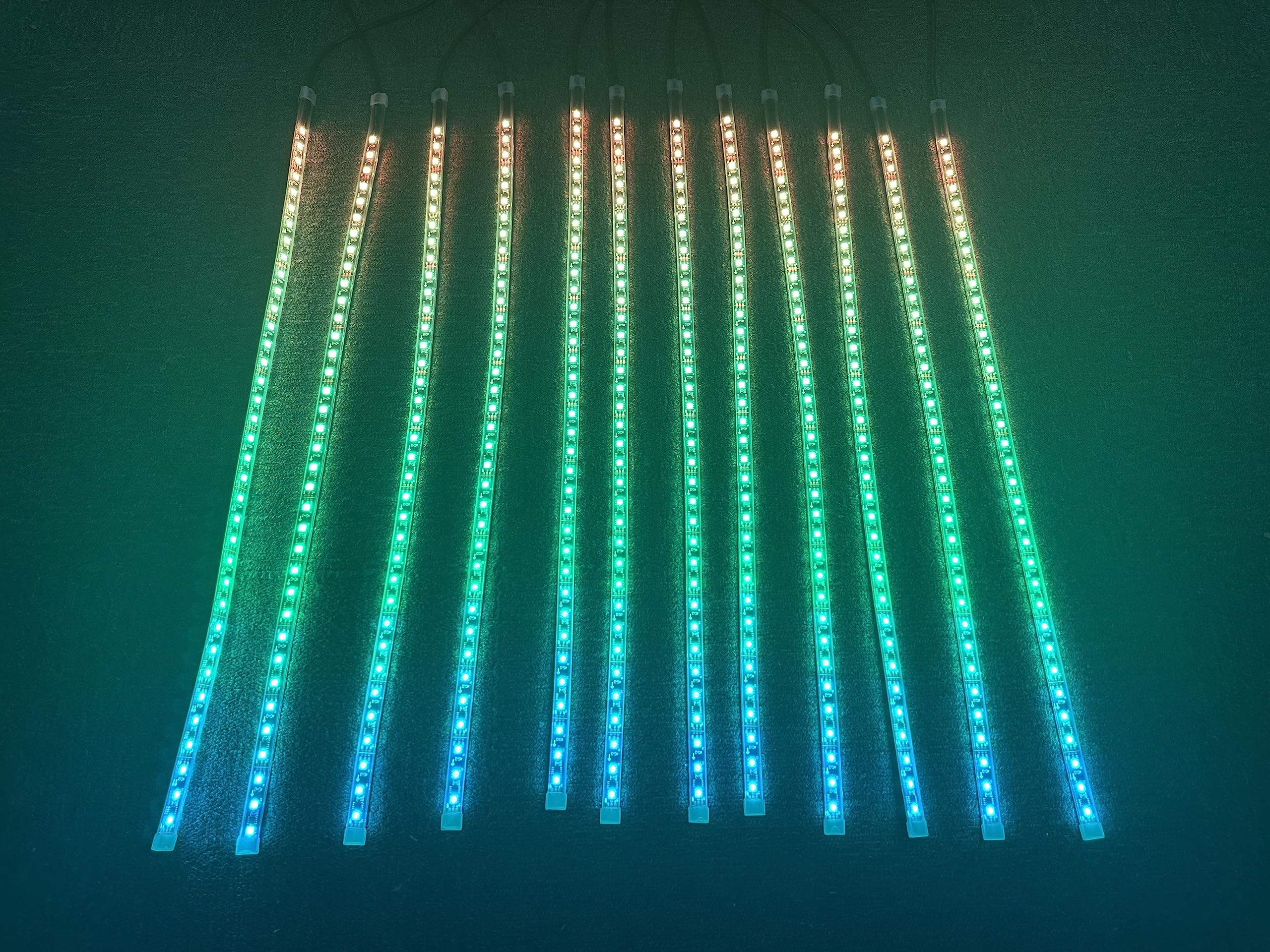 Sando Tech 12PCS 4Ft Dream Chase Color Led Strip Hood Grill Light Strips Illuminated for Polaris Slingshot Ryker Cam-X3 Hood Lights Bluetooth Bluetooth Remote Ctrl