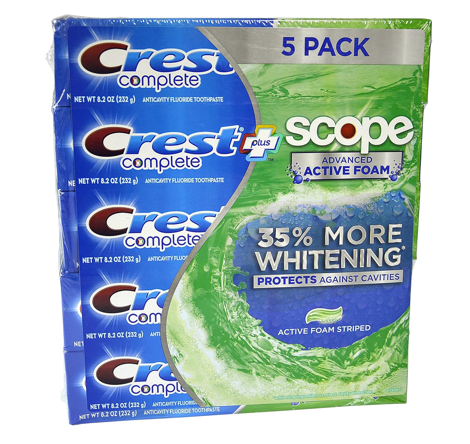 Bіg Sаlе Crest Complete Whitening + Scope Mint Outlast Toothpaste, 5 pk./7.3 oz