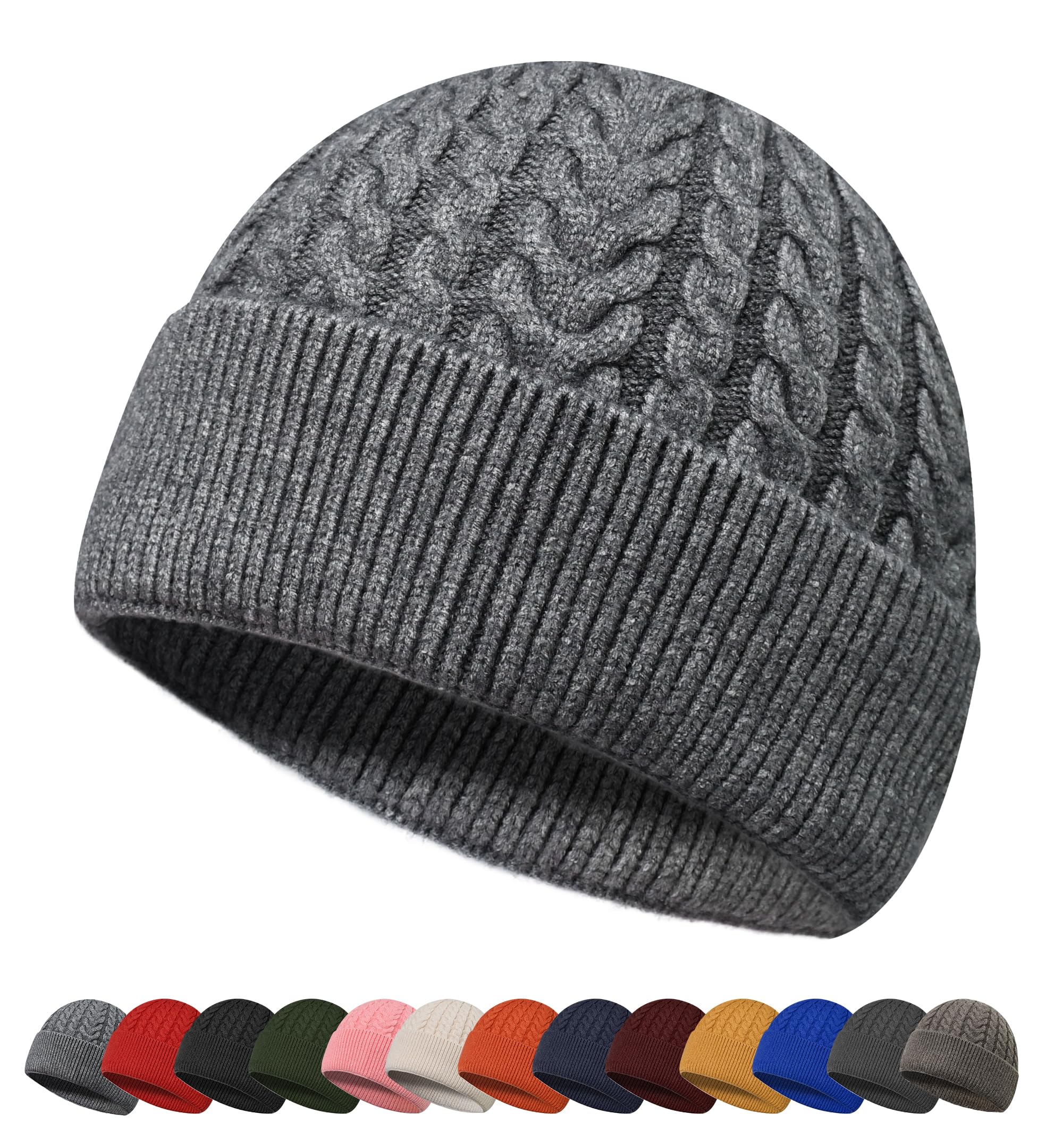 HiRui Knit Beanie Hats for Men Women Winter Hats Skull Caps Warm Classic Slouchy