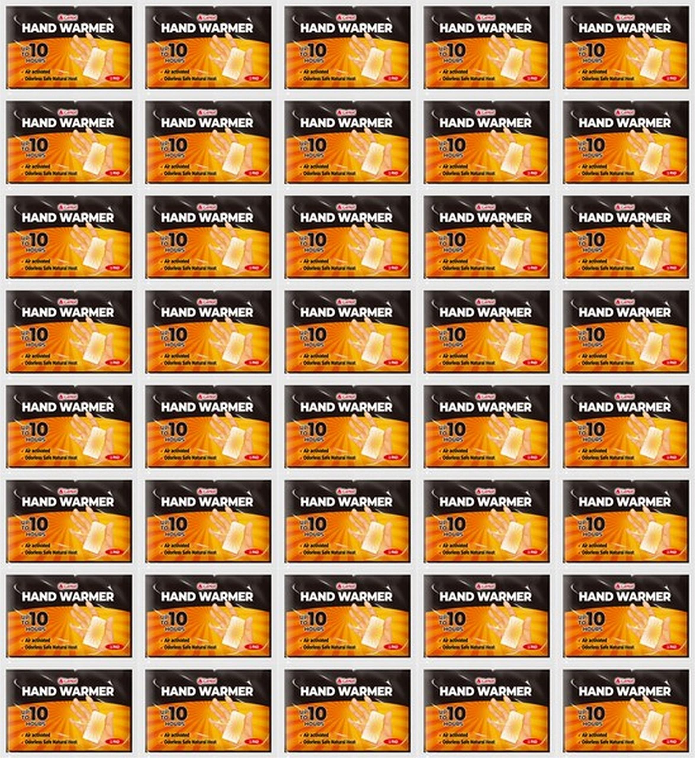 Lehot Hand Warmers - 60 Pack Disposable, Up to 10 Hours of Safe and Continuous Heat, Perfect for Outdoor Activities and Emergencies