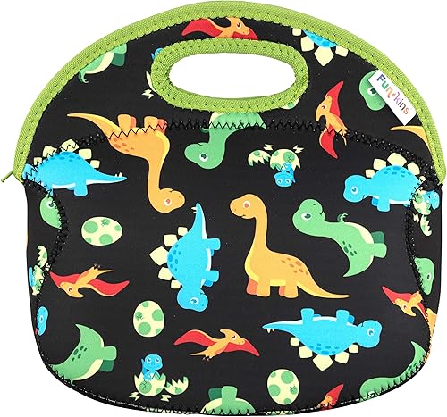 Miniatura 1 de Funkins - Lonchera aislada para niños, espaciosa, duradera, lavable a máquina, calidad premium, bolsillo interior y etiqueta de nombre, fácil de