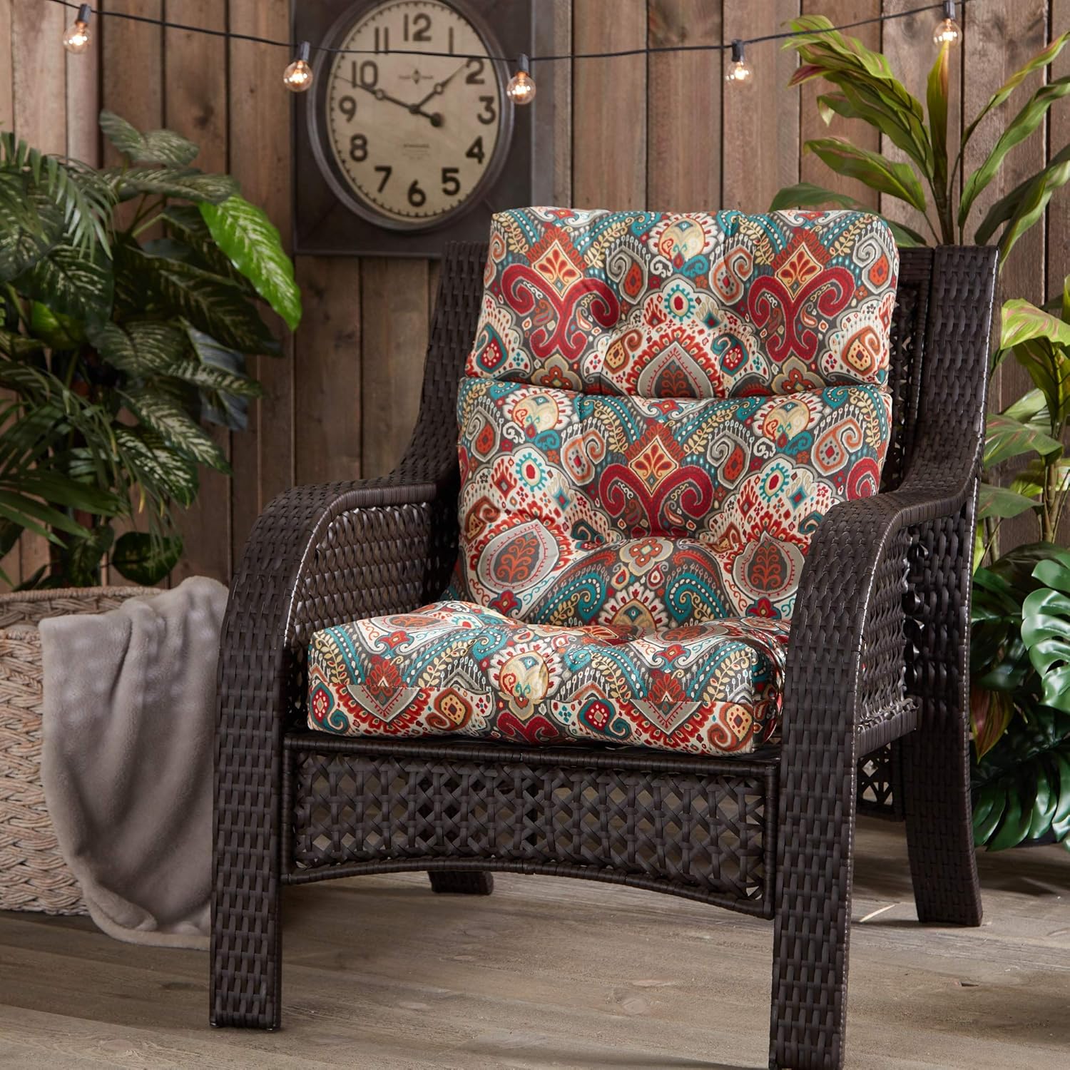South Pine Porch Outdoor High Back Chair Cushion, Asbury Park