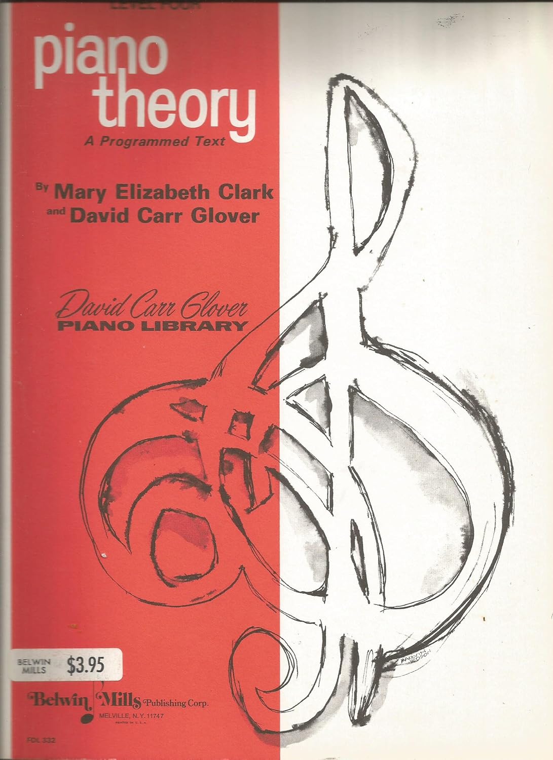 Piano Theory, A Programmed Text Level Four (4) (Music Instruction Book