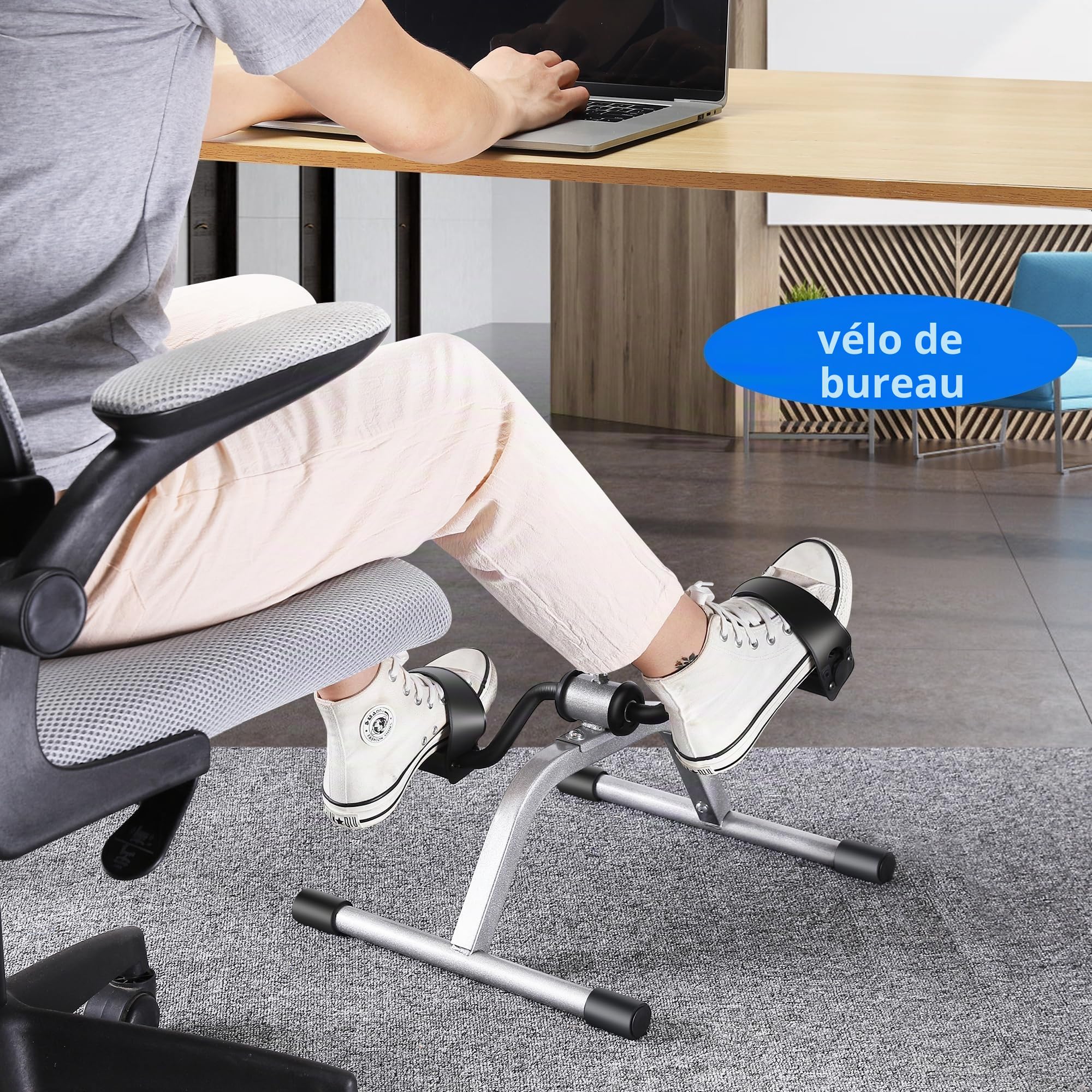 Mini vélo d'exercice à pédales pour la récupération des jambes et des bras, léger et portable, vélo de sol