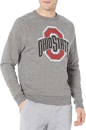 Blue 84 Men's Tri-Blend Crewneck Sweatshirt Vintage Icon