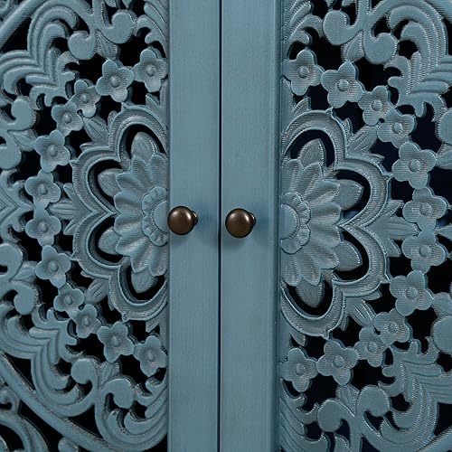 Miniatura 251 de Aparador moderno y elegante con patas y asas de metal dorado y estante ajustable, mesa consola clásica de 60 pulgadas, mesa de sofá, mesa de entrada