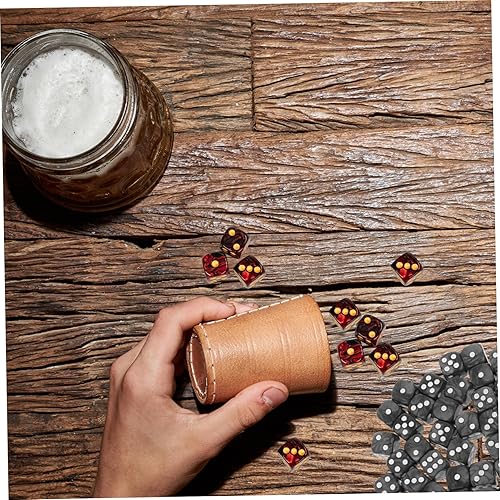 Miniatura 2 de Juegos de dados D6 moteados, dados de seis caras de 0.631 pulgadas, juego de 20 dados poliédricos de plástico, juegos de dados de esquina redonda de