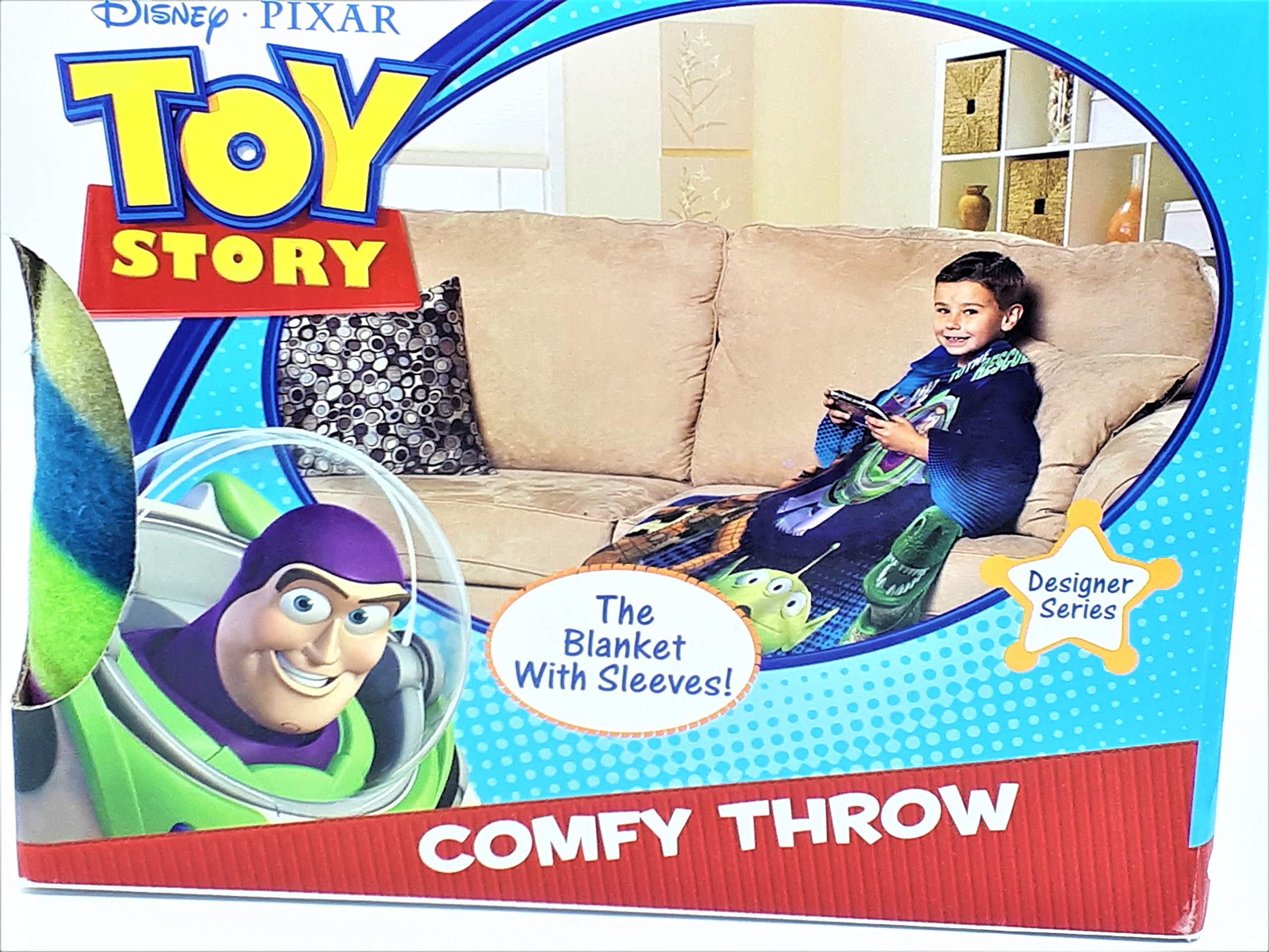 Amazon.com: Toy Story Licensed Disney Pixar Blanket Youth Snuggle with  Sleeves : Home u0026 Kitchen