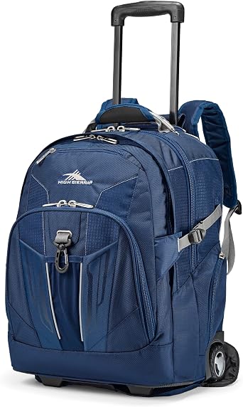 High Sierra XBT - Business Rolling Backpack, TRUE NAVY/CHARCOAL, One Size