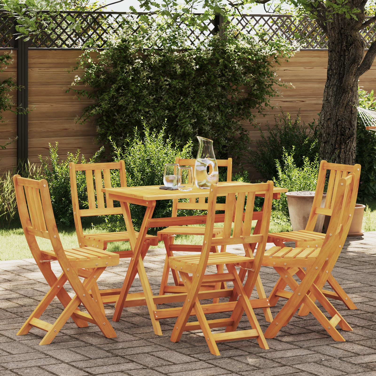 Chaise pliante extérieur bois eucalyptus lot de 2 mobilier jardin terrasse gain de place
