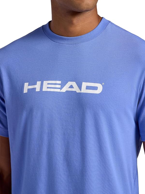 HEAD Men’s Graphic Crewneck T-Shirt, Standard Fit, Soft Cotton-Polyester Jersey Material, Persian Jewel, Small by HEAD - Used condition - Image 5