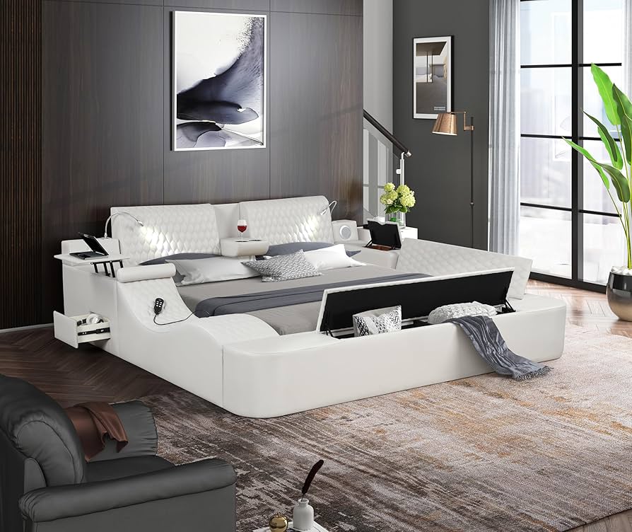 Amazon.com: WAQINBR King Size Smart Bed, Multifunctional