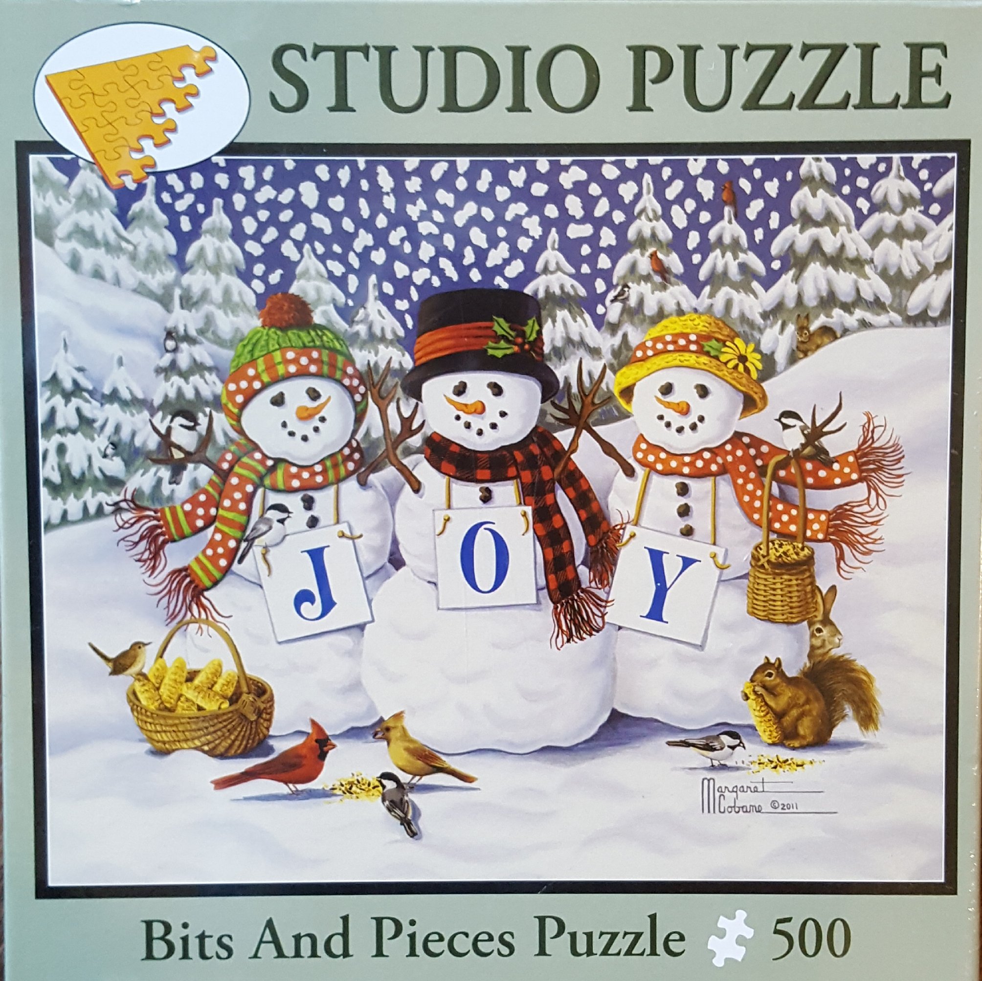 Margaret Cobane Bits and Pieces Joyful Trio 500 Piece Puzzle