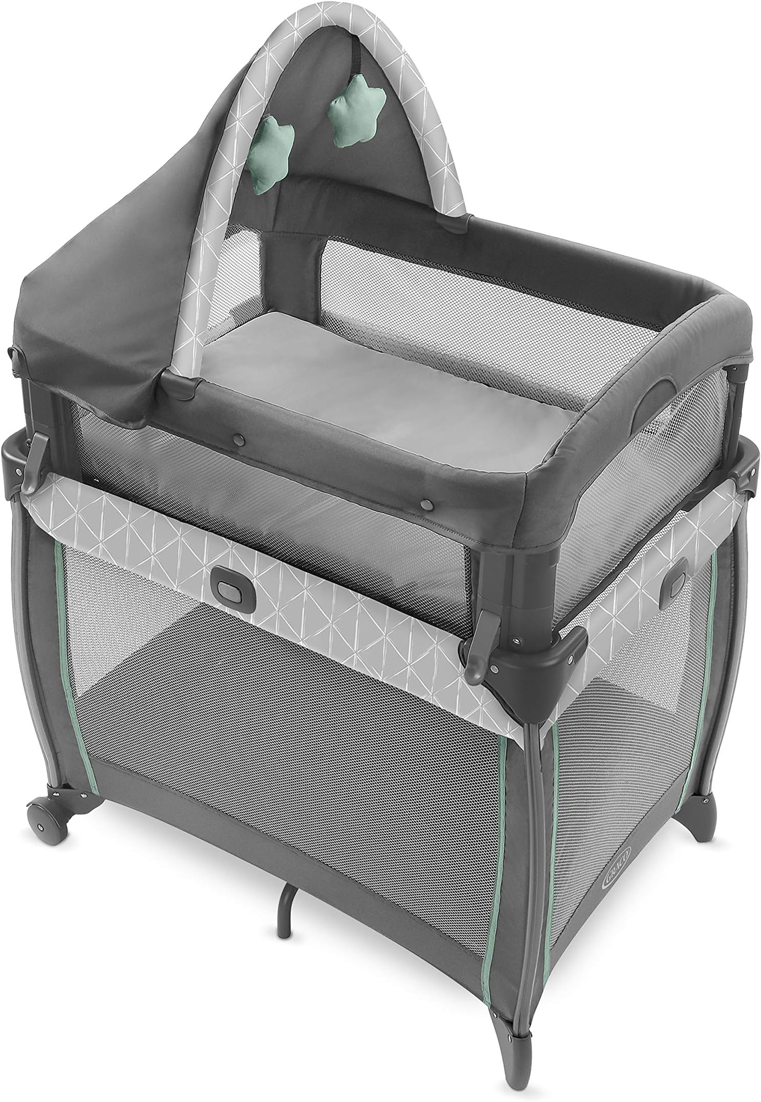 My View 4 in 1 Bassinet | Infant to Toddler Bassinet with 4 Stages Derby 23.19x33.5x32.25 Inch (Pack of 1)