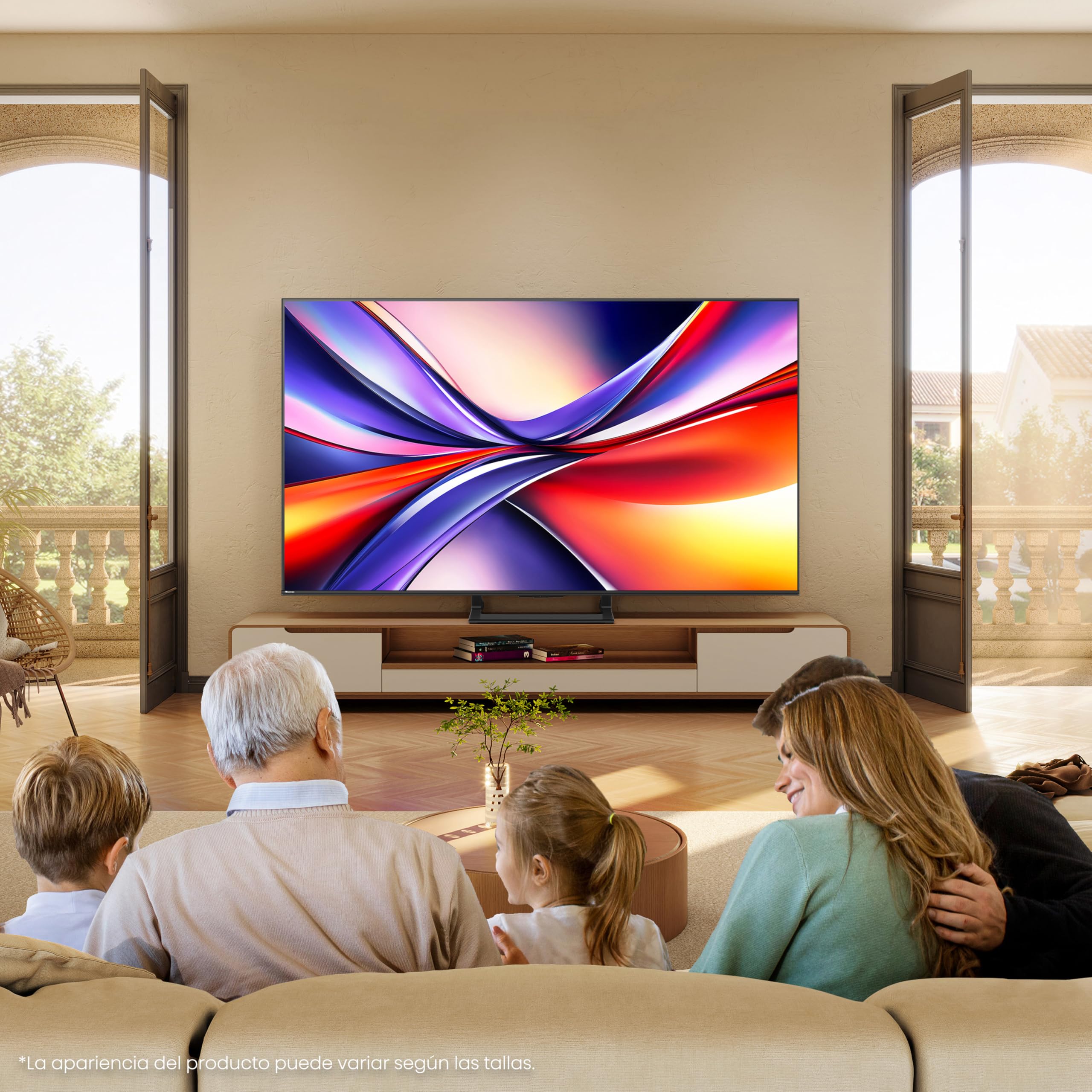 Hisense 50A7Q - QLED Smart TV 50 Pulgadas, Movimientos Suaves IA, Dolby Vision, Dolby Atmos, Subwoofer Integrado, Modo Juego Plus, Modo Deportes IA, Bluetooth & HDMI 2.1, Control por Voz Alexa
