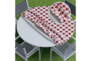 Sorfey 54 Inch Round Tablecloth, Fitted with Elastic