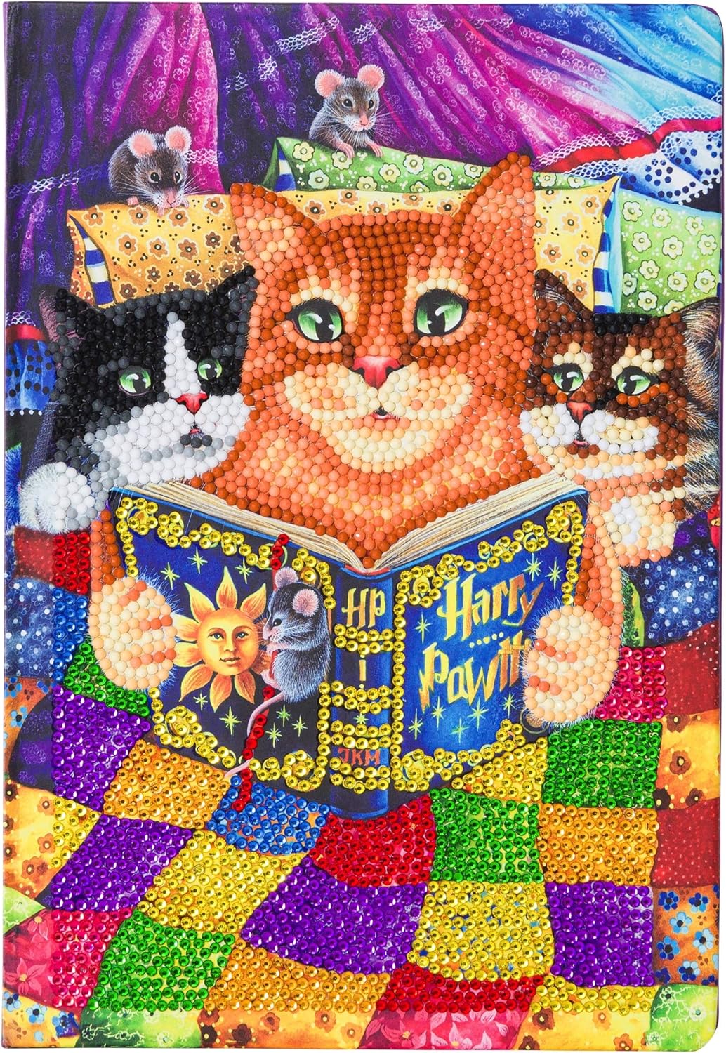 Kitten Bedtime, Crystal Art Notebook, Multicoloured - Image 5