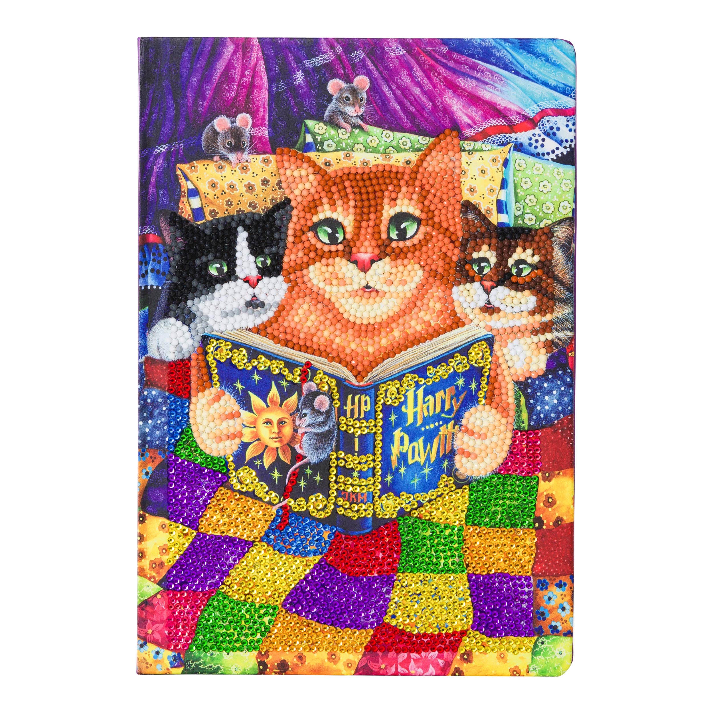 Amazon.com: Crystal Art Diamond Painting Notebook - Kitten Bedtime
