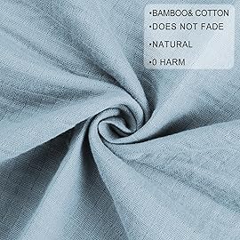 Viviland Muslin Swaddle Blankets, Breathable and Skin-Friendly Baby Receiving Blankets, 2-Pack Deer, 47 x 47 inches