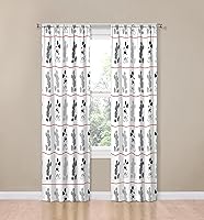 Vista 24 de Disney Mickey Mouse Jersey - Juego de 4 cortinas de 63 pulgadas (2 paneles, 2 alzapaños)