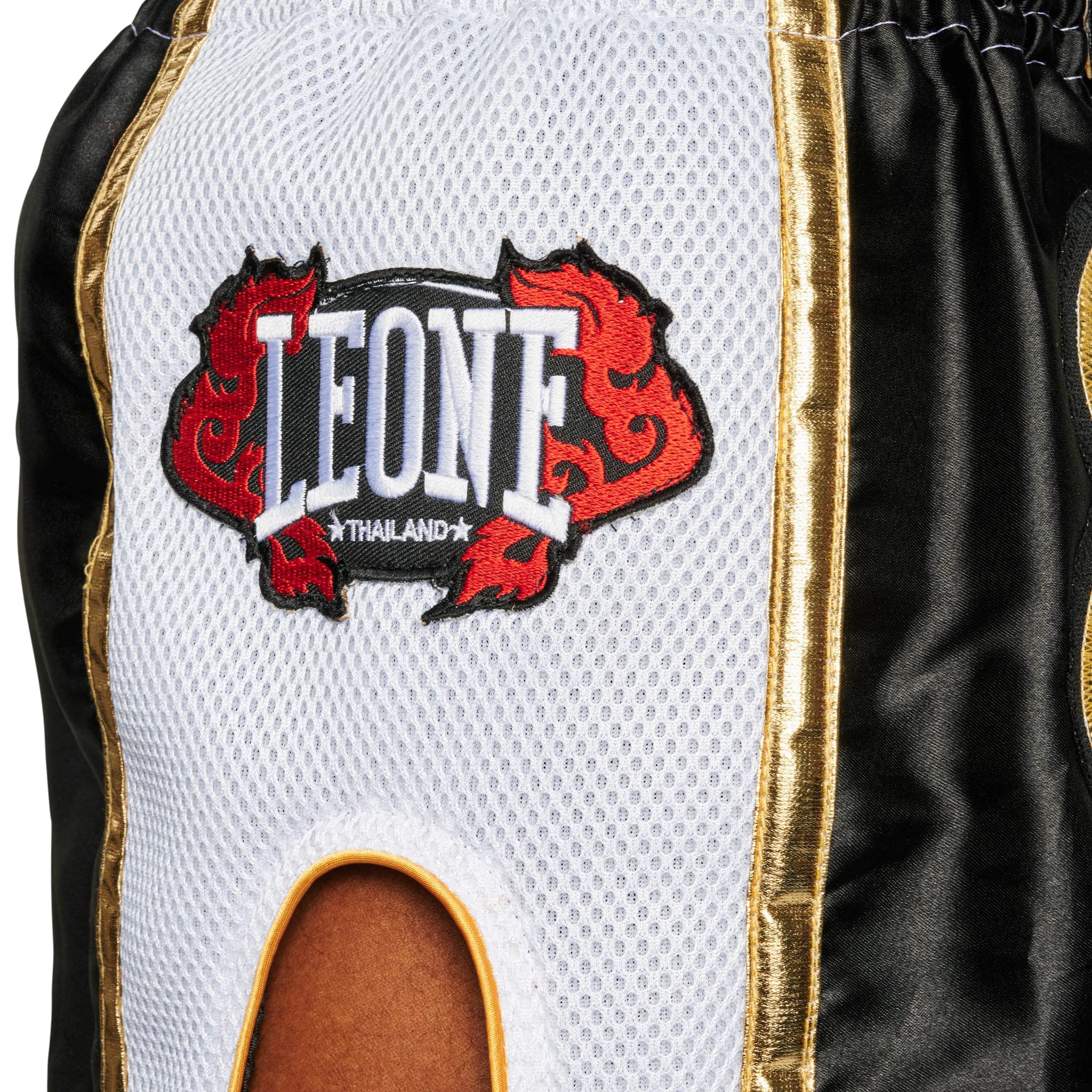 LEONE 1947, Panta Thai SIAM Bianco-Nero/XL, Unisex Adulto - AB875