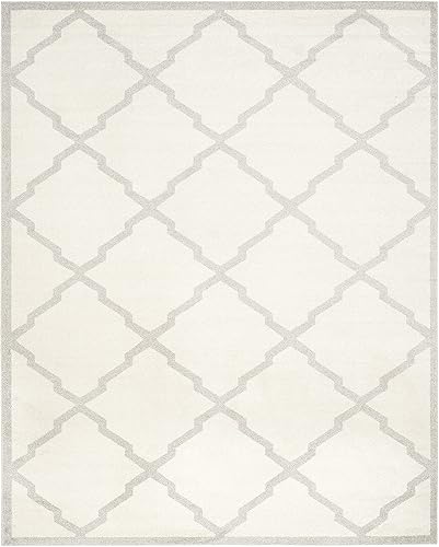Vista 27 de Safavieh Amherst Collection amt421b Gris Claro y Beige Interior/exterior Area Rug, Polipropileno